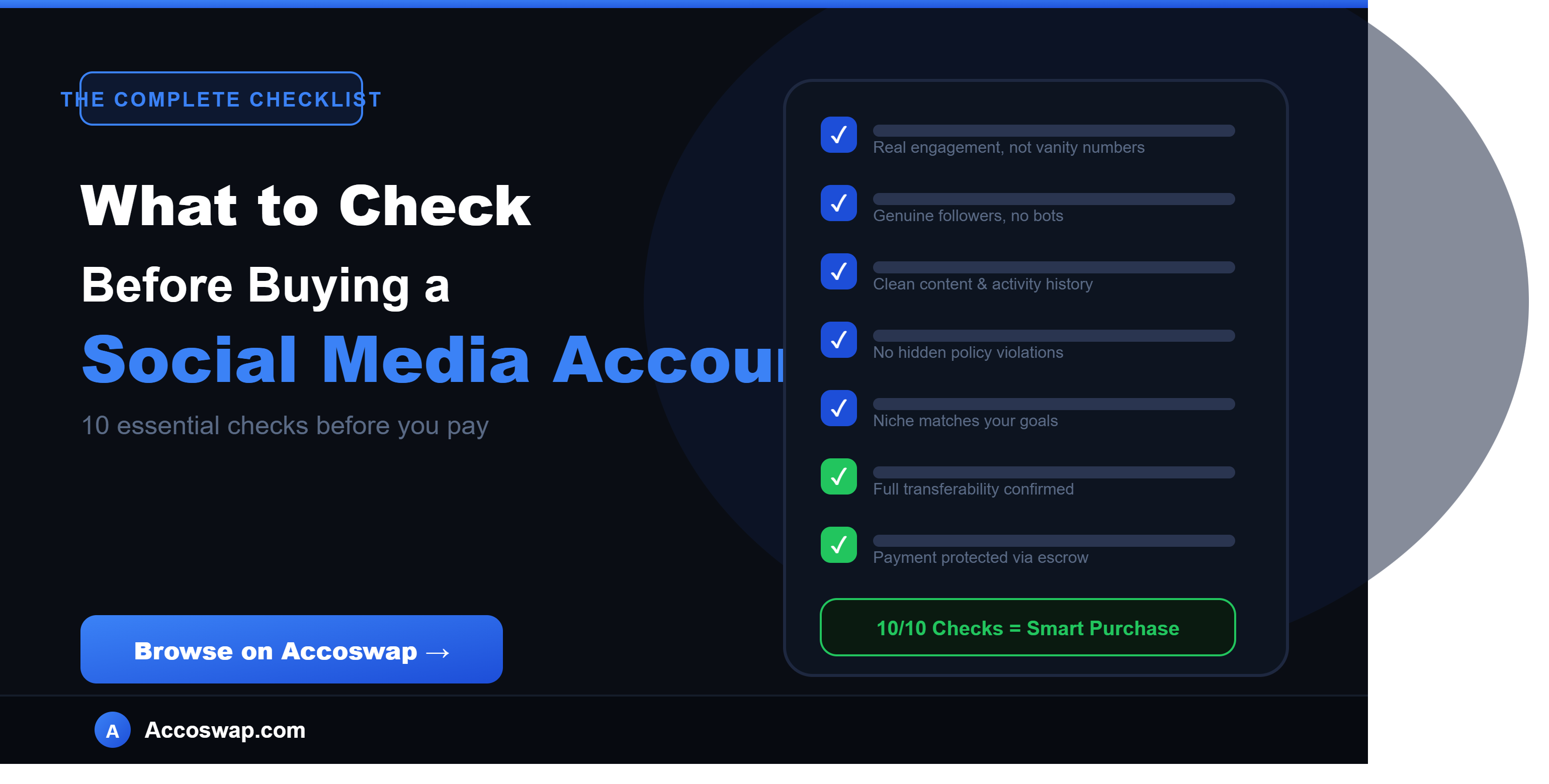 What to Check Before Buying a Social Media Account — The Complete Checklist